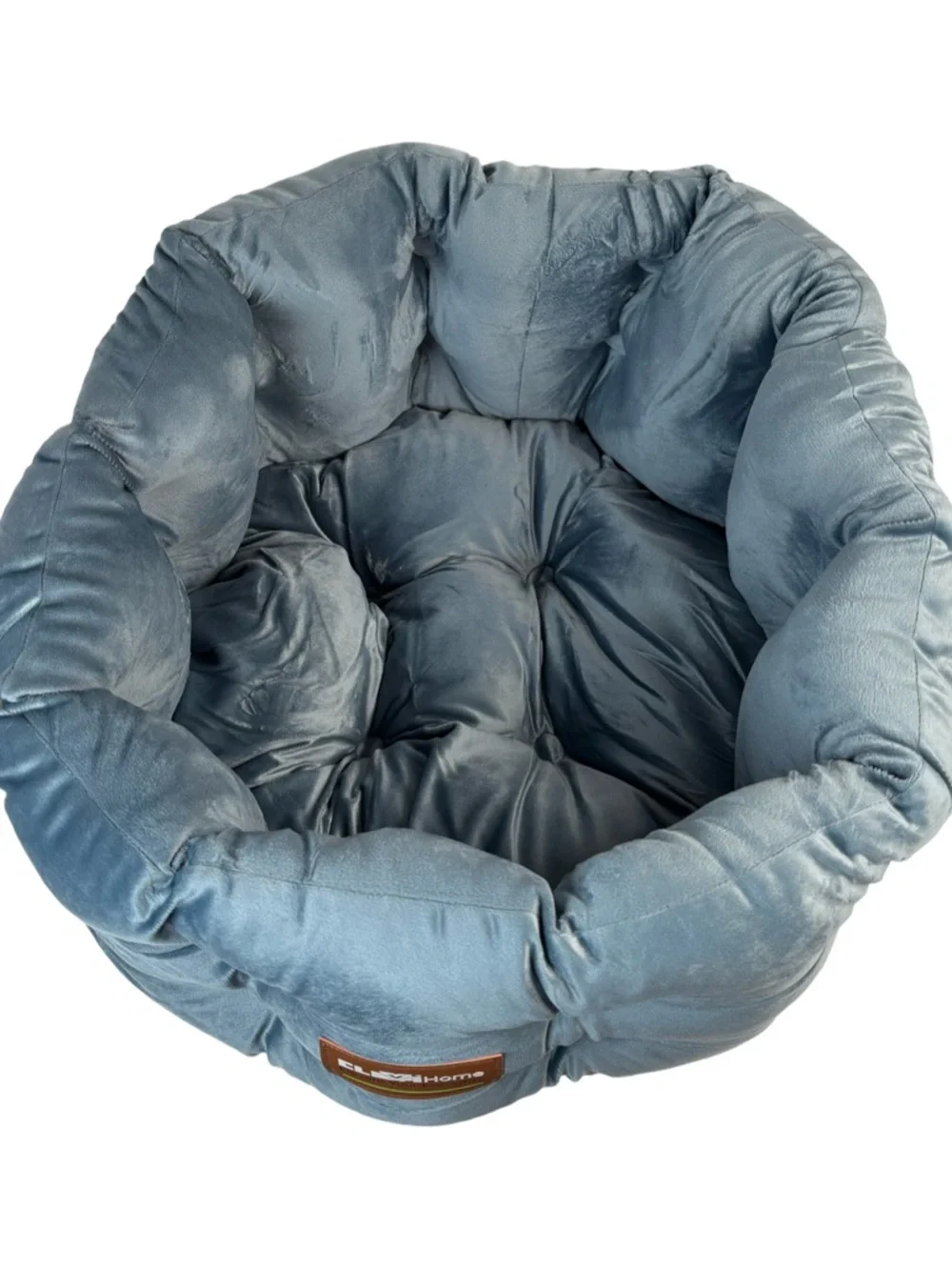 ClevaHome Deep Nest Cat Bed For Small Pets Up To 15lbs Steel Blue NEW